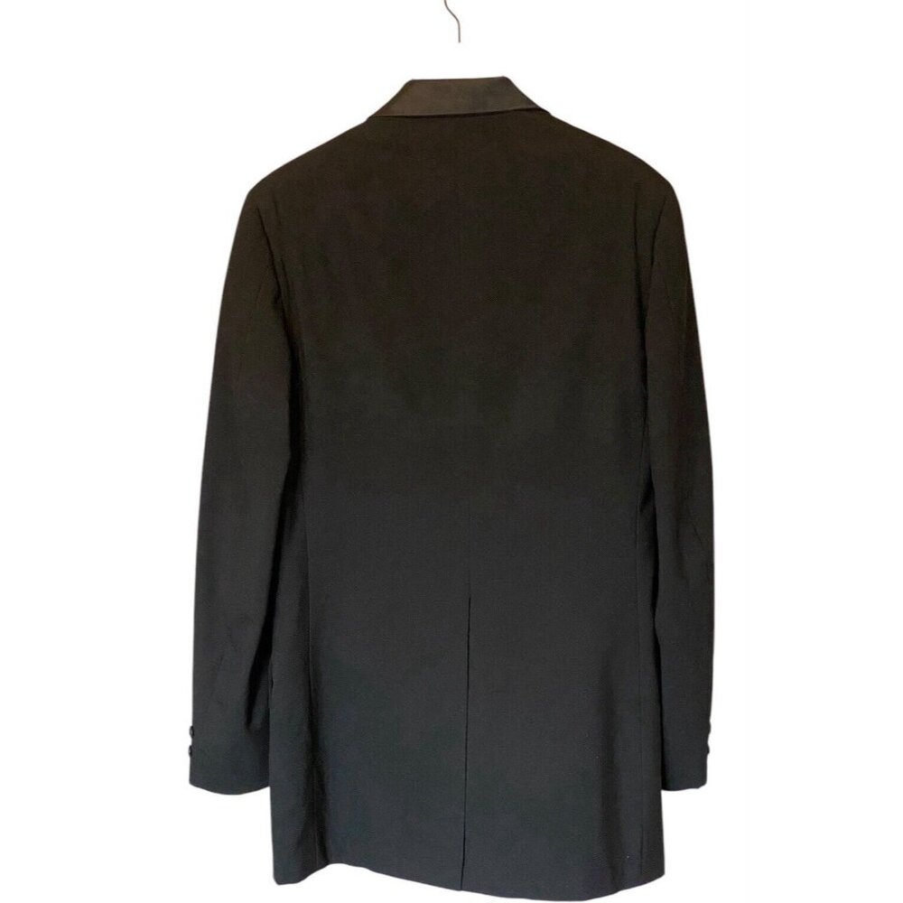 After Six Black Tuxedo Jacket Men's 40 Extra Long Single Breasted 1 Button - Picture 2 of 9